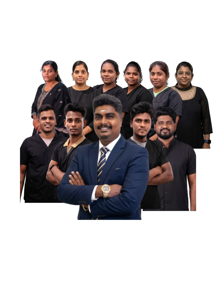Clinical team with Dr. Vijay Kumar
